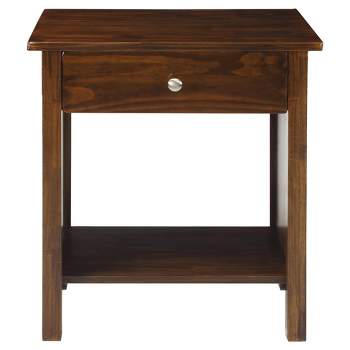 35.1" Nightstand with Usb Port - Flora Home