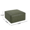 Christopher Knight Home Yzabella Modern Indoor Versatile Upholstered Square Ottoman - 3 of 4