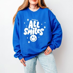 Simply Sage Market S.W.Smiley All Smiles Smiley Face Sweatshirt - 1 of 4