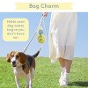 Sweet Paws Bag Charm Duo Holders for Used Dog Waste Bags - Brown/Cream - 2 of 4