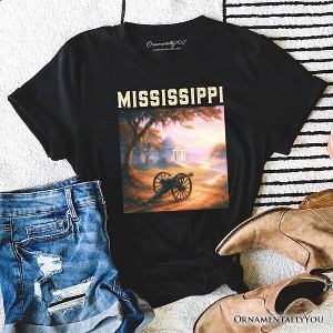 Artistic Mississippi State Vicksburg National Military Park T-Shirt, Southern Heritage Tee and Travel Souvenir | OrnamentallyYou - 1 of 4