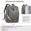 MaseiKar Leather Backpack Purse for Women, Fashion Ladies Waterproof Shoulder Travel Daypacks Bags - 4 of 4