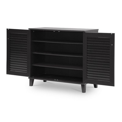 Baxton Studio Coolidge Shoe Storage Cabinet - Thumbnail 3