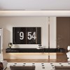 Famapy DIY Adjustable Wall-Mounted TV Stand (Black High-Gloss) – Built-in LED Lighting + Modular Storage - 2 of 4
