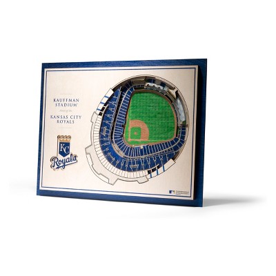 MLB Kansas City Royals 5-Layer Stadiumviews 3D Wall Art