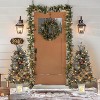 Coucheta 3ft Pre-Lit Snow Flocked Artificial Christmas Tree, 2-Pack with Themed Bases & 70-78 LED Lights - 2 of 4