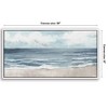 Americanflat Canvas Wall Art Featuring Beige Sand, Blue Ocean and White Sky - Coastal Beach Wall Art - 2 of 4