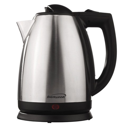 MegaChef 1.7Lt. Glass and Stainless Steel Electric Tea Kettle