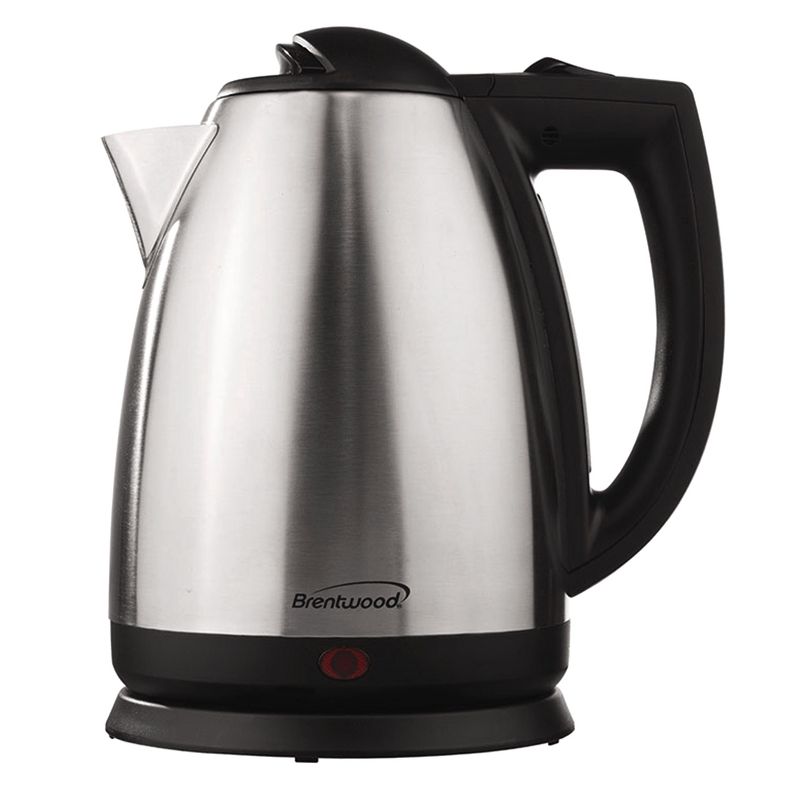 Brentwood 2.0 Liter 1000W Stainless Steel Electric Cordless Tea Kettle, 1 of 8
