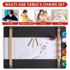 Kids Art Table and 2 Chairs,Toddler Craft and Play Wood Activity Table with Large Storage Desk and Portable Art Supply Organizer - 3 of 4