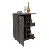 Vynxaria Stylish Bar Cart with Wine Rack, Locking Casters, and Spacious Storage - 3 of 4