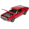 Skill 1 Model Kit 1968 Ford Mustang GT Red Snap Together Model by Airfix Quickbuild - 3 of 4
