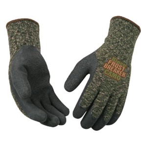 Kinco Frost Breaker Men's Indoor/Outdoor Thermal Dipped Gloves Camouflage L 1 pair - 1 of 1