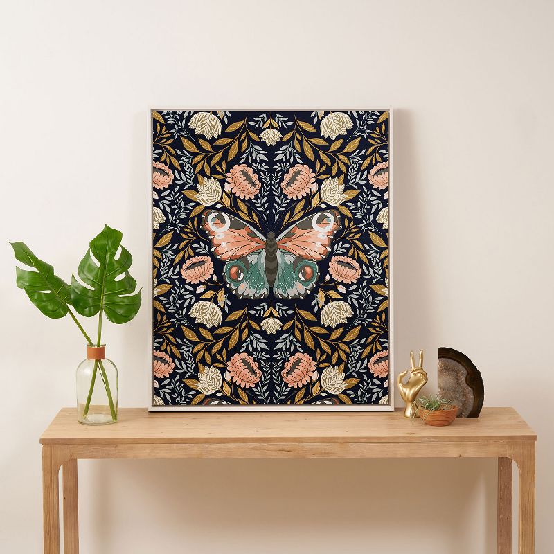 Avenie Morris Inspired Butterfly III Framed Art Canvas - Society6, 3 of 4