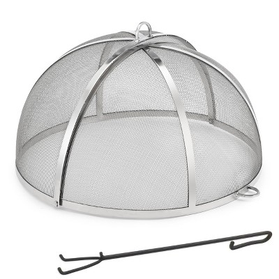 Good Directions 26" MED Spark Fireplace Screen with Lifter Stainless Steel