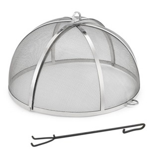 Good Directions 26" MED Spark Fireplace Screen with Lifter Stainless Steel - 1 of 4