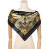 Elerevyo Women's Satin Large Paisley Symmetric Silk Square Scarf Head Wrap Bandanas 35.4" X 35.4" - 2 of 4