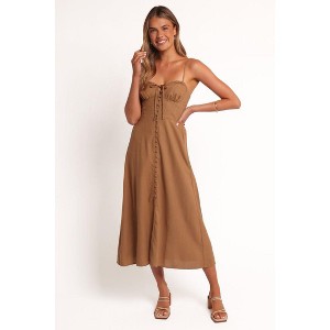 Petal and Pup Women's Ida Midi Dress - Golden Palm XS : Target