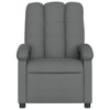 vidaXL Massage Recliner Chair Dark Gray Fabric - 4 of 4