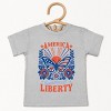 The Juniper Shop America Summer Of Liberty Distressed Toddler Short Sleeve Tee - 2 of 4