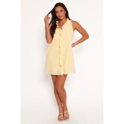 Petal and Pup Cassandra Ruffle Mini Dress - Pale Pink
