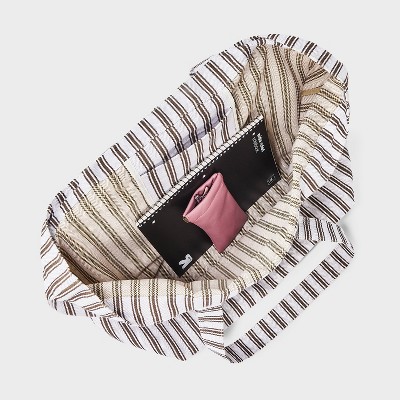 Сумки Universal Thread Striped Oversized Cotton Tote Bag - Universal Thread™ Brown — фото 4