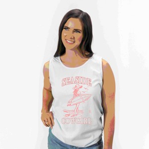 Simply Sage Market Seaside Cowgirl  Garment Dyed Tank - 1 of 3