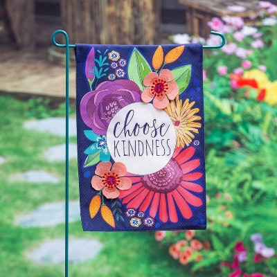Evergreen Choose Kindness Garden Burlap Flag 12.5 x 18 Inches Indoor Outdoor Decor