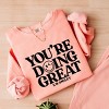 Simply Sage Market S.W.Smiley You're Doing Great Smiley Lightweight Garment Dyed Sweatshirt - 3 of 4