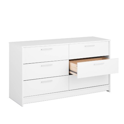 White Pine 6-Drawer Double Dresser with Safety Features