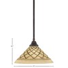 Toltec Lighting Any 1 - Light Pendant in  Dark Granite with 16" Chocolate Icing Shade - 2 of 2