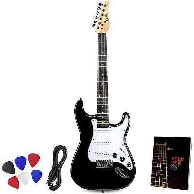 LyxPro CS 39” Electric Guitar Kit for Beginner, Intermediate & Pro Players with Guitar, Amp Cable, 6 Picks & Learner’s Guide | Solid Wood Body, Volume/Tone Controls, 5-Way Pickup