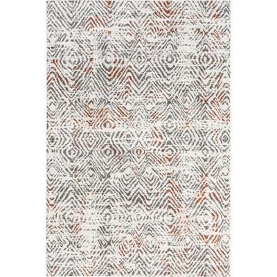 Nuloom Martine Abstract Sun Machine Washable Area Rug 4' X 6' In Beige ...