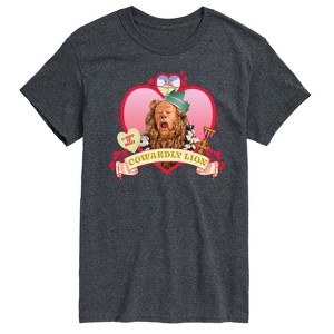 Men's - Wizard of Oz - Heart Cowardly Lion Short Sleeve Graphic T-Shirt - 1 of 4