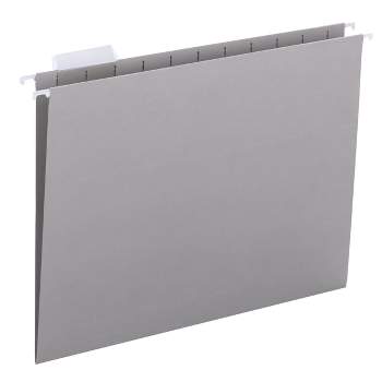 Smead Hanging File Folder with Tab, 1/5-Cut Adjustable Tab, Letter Size, 25 per Box