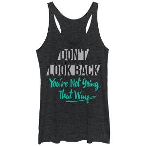 Women's CHIN UP Don't Look Back Racerback Tank Top - 1 of 3