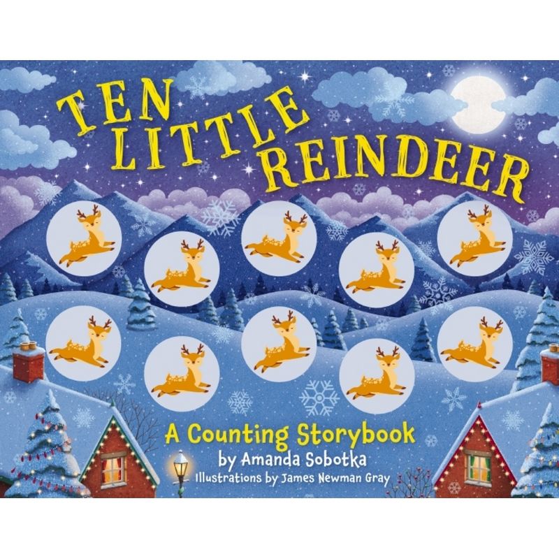 Ten Little Reindeer - (Magical Counting Storybooks) by  Amanda Sobotka (Board Book), 1 of 2