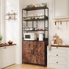 70.8"Tall Wine Cabinet Freestanding Cabinet with Cabinet Standing - 4 of 4