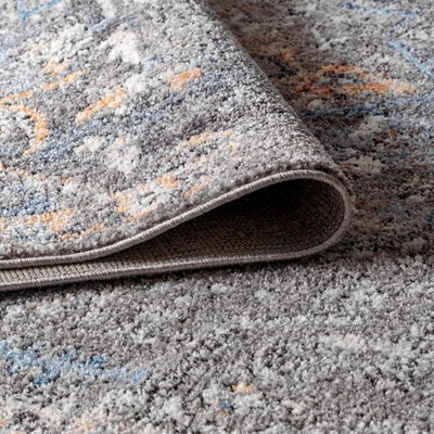 Izmir Vintage Medallion 4' x 6' Reversible Area Rug in Gray, Mustard, and Turquoise