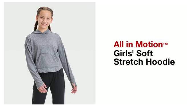Girls&#39; Soft Stretch Hoodie - All In Motion™, 2 of 5, play video