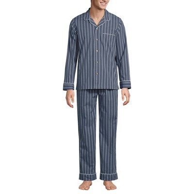 Lands' End Men's Long Sleeve Essential Pajama Set
