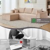 Whisen 2-Piece L-Shaped Sectional Compression Sofa with Soft Corduroy Fabric, No Assembly Required - 4 of 4
