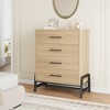 4 Drawer Dresser For Bedroom, Modern Chest of Drawers with Metal Handles, Wooden Closet Storage Chest For Living Room Hallway Entryway - 2 of 4
