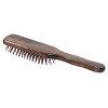 Bass Brushes 3 Series Style & Detangle Men's Hair Brush with Nylon Pin Solid Beech Wood Handle 7 Row Espresso - 4 of 4