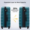 Aukfa 3-piece Lightweight Hardshell Expandable Luggage set With TSA Lock, Available In 20" 24" 28"，Multicolor - 3 of 4
