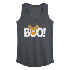 Women's - Garfield - Boo Graphic Racerback Tank - 1 of 4