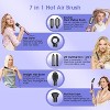 7-in-1 Hair Dryer Brush and Hair Styler Set, Hot Air Styling Tool, Blow Dryer Brush with Negative Ions, Lavender - 2 of 4