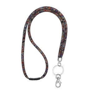 Unique Bargains Rhinestone Bling ID Badge Keychain Lanyards with Metal Clasps - 1 of 4