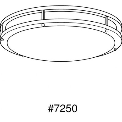 Urban Bronze 20'' LED Flush Mount Ceiling Light with White Acrylic Diffuser