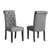 NicBex Set of 2 Classic Tufted Solid Wood Dining Chair with High Back,Velvet Upholstered Armless Chairs for Kitchen,Living Room - 2 of 4
